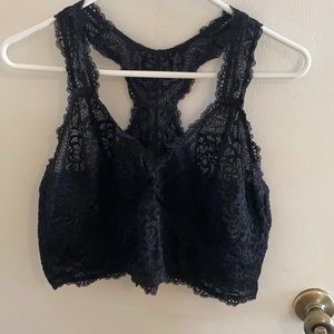 Torrid 3X Black Lace Racerback Bralette